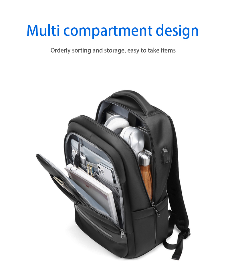 Factory high quality mens bag custom logo usb waterproof travel backpack bag Laptop Backpack