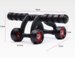 Gym Fitness Ab Wheel Roller Abdominal Muscle Trainer Rebound 32.5x13.7x22.5Cm
