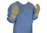 Milky White Disposable Latex Gloves 100pcs/Box 0.07mm
