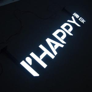 China 3mm Led Channel Letter Signs 30C Outdoor Lighted Letters wholesale