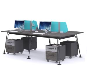 China Eco Friendly Melamine Faced Chipboard Office Workstation Desk 2400*1200*750mm wholesale