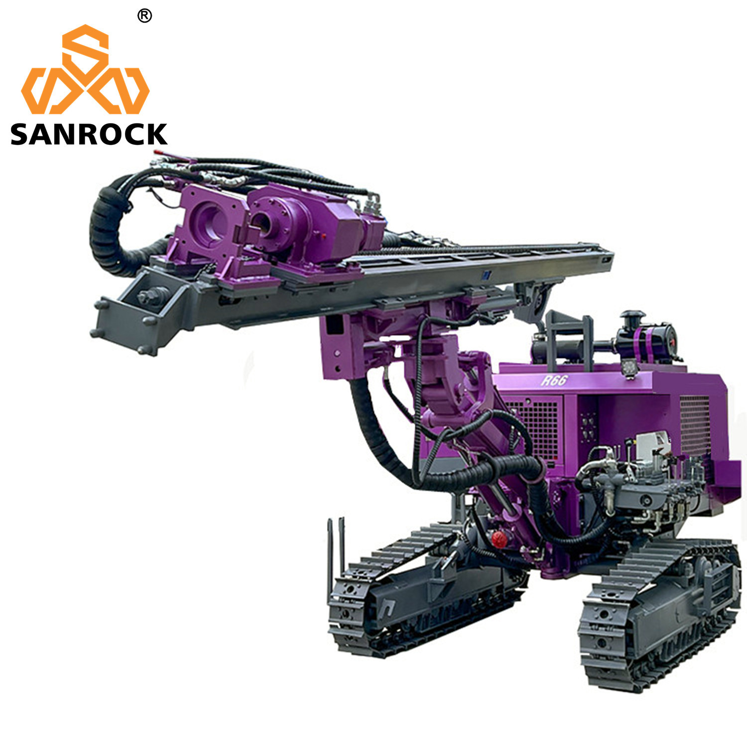 Mining Blast Hole DTH Drilling Machine 50m Deep Hydraulic Crawler DTH Drilling Rig