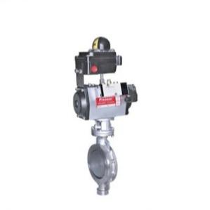 China Stainless Steel Triple Eccentric Pneumatic Butterfly Valve High Performance wholesale