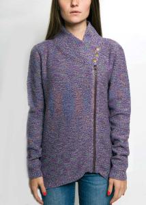China Zipper Front Knit Cardigan Sweater Spring Daily Wear Easy To Pair Pants wholesale