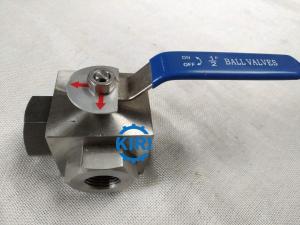 China PN16 - PN160 Pressure 3 Way Ball Valve , Stainless Steel Ball Valve Easy Operation wholesale