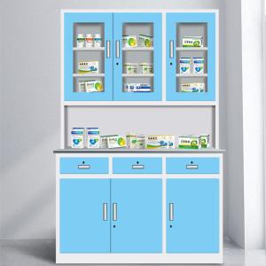 China Cold Rolled Steel Medicine Display Cabinet H1800*W1200*D500mm Electrostatic Spraying Customized support wholesale