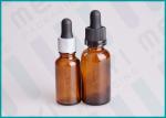 5ml - 100ml Amber Dropper Bottles , Cosmetic Essential Oil Dropper Bottle