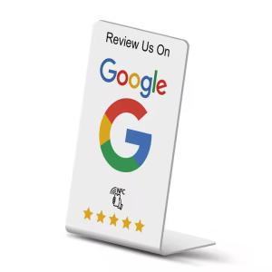 China Customizable Google Review Stand NFC Table Stand Display 13.56MHz wholesale