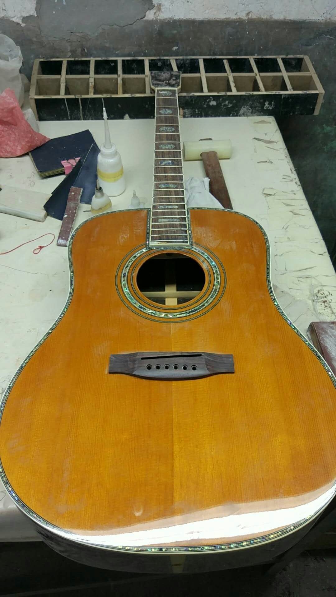Wholesales Classical Acoustic Guitar Martin 41" Solid Spruce Top Rosewood back&side 301 EQ all Real Abalone Binding