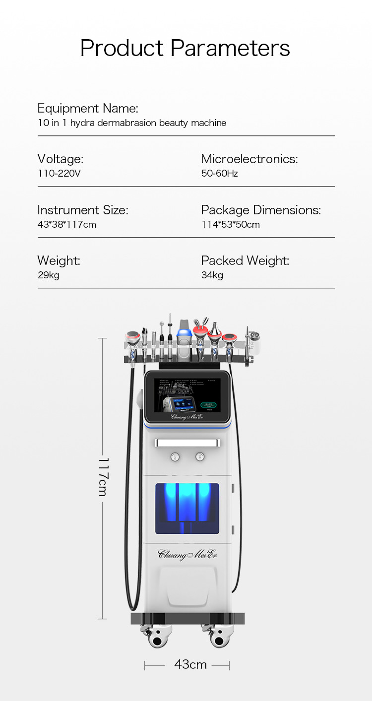 Deep Cleaning Hydra Beauty Machine 10 In 1 Microdermabrasion Skin Care