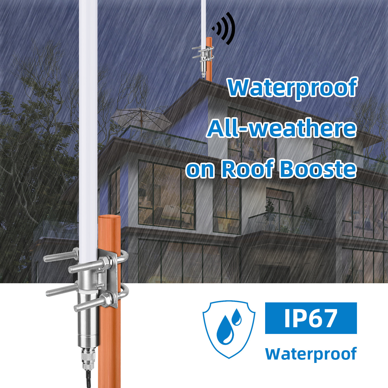12Dbi 8dbi 5.8dbi Helium Hotspot Miner Outdoor Fiberglass Lora Antenna Kits 868mhz High Gain