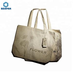 China Custom Printed Shopping Canvas Foldable Cotton Jute Bag wholesale