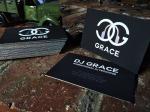 Laser Silver Foil Gilded Edge Business Cards , Black Velvet Business Cards