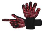 Printing Logo Heat Resistant BBQ Gloves , Insulated Cooking Gloves