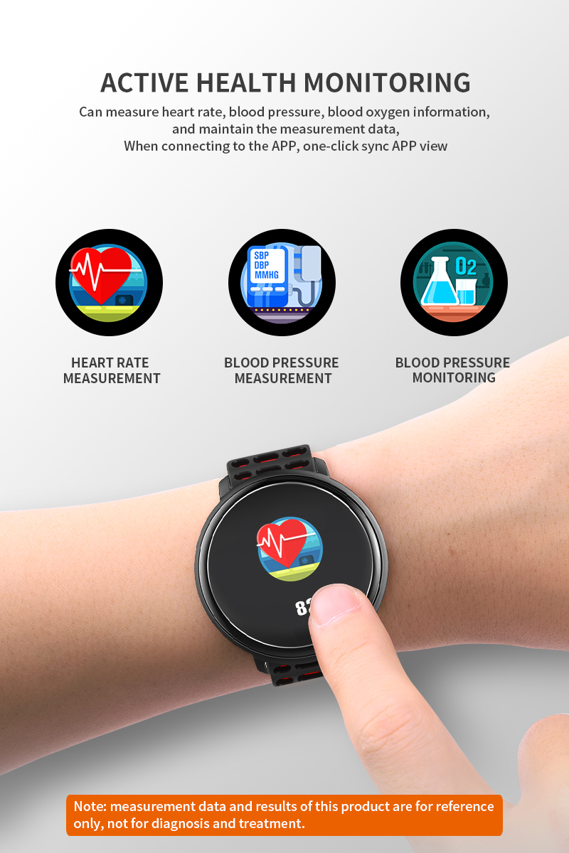 H31 Heart Rate Fitness Tracker NFC Touch Screen Silicone Watch Tape Social Sharing Smartwatch