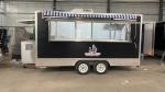 Customized Mobile Food Trailer Truck Square Snack Tea Shop Dinner Car