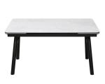1400mm Length Ceramic Top Extendable Dining Table With Iron Base