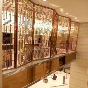 China luxury stainless steel Screens &amp; Room Dividers Type for Commercial Home Decor wholesale