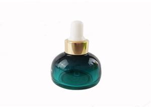 China 30ml Luxury Turquoise Dome Glass Dropper Bottle For Cosmetic Packing wholesale