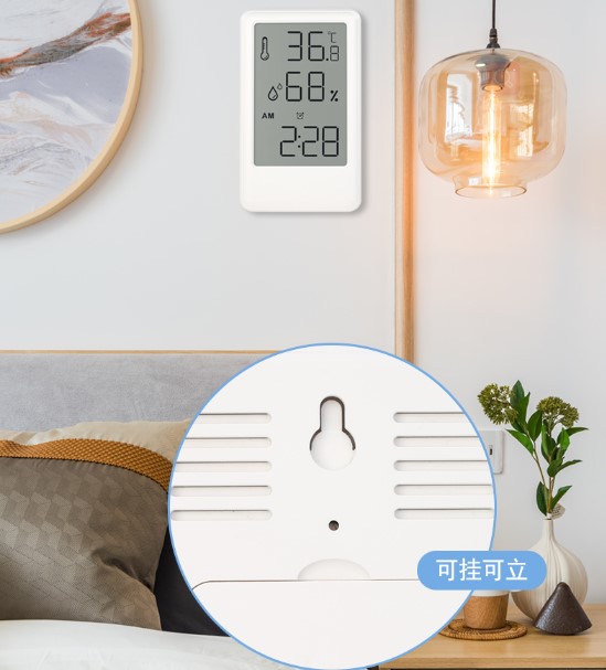 LCD Screen Alarm Clock With Temperature Testing And Humidity Monitoring Function