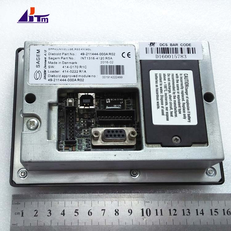 49-211444-000A Diebold Nixdorf Opteva EPP4 Keyboard
