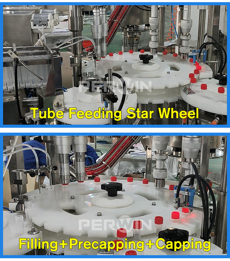 Immunoassays 3ml Pharmaceutical Tube Filling Machine For IVD Industry