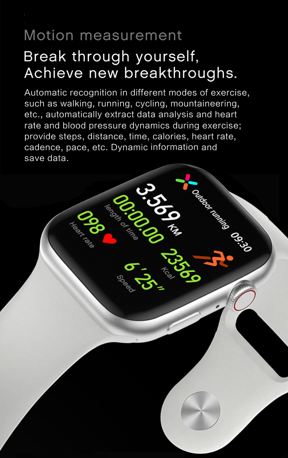 2021 Bluetooth Call 1.8inch HP Smart Watch Men DW98 Heart Rate Monitor Smartwatch IWO 13 Lite For Android IPhone Xiaomi