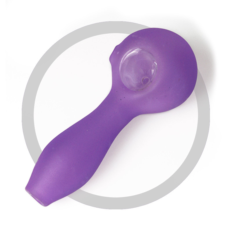 Spoon Pipes Glass Smoking Pipe Night Luminous For Smoking Pocket Pipe