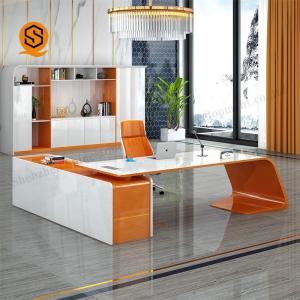 China Seamless Joint Solid Surface Office Furniture L Shape Office Table wholesale
