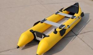 China 2 Person 0.9mm PVC Inflatable Sea Kayak For Eskimo Hunter , CE Certificate wholesale