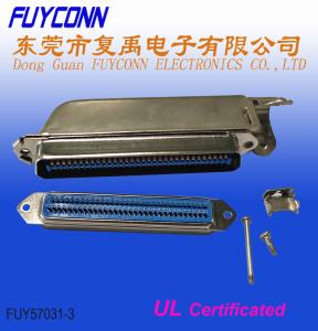 China Solder Champ Male 64 Pin Centronics Connector 32pairs plug with L shape metal hood wholesale