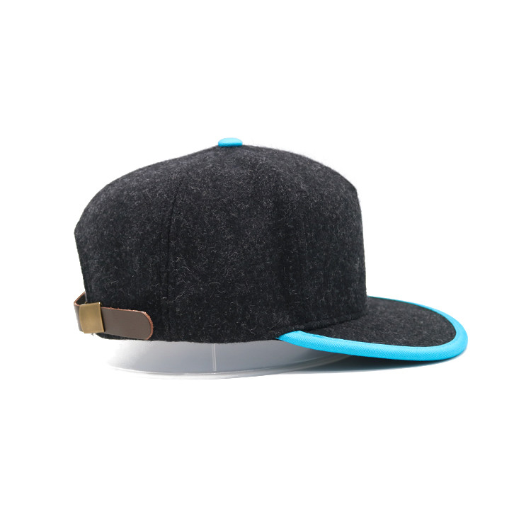 Customized Blank Flat Brim Snapback Hats For Autumn And Winter