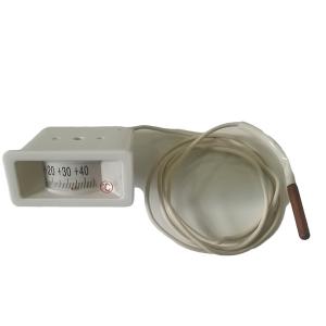 China Plastic Lens Capillary Tube 62mmx28mm 40C Rectangle Capillary Temperature Gauge wholesale