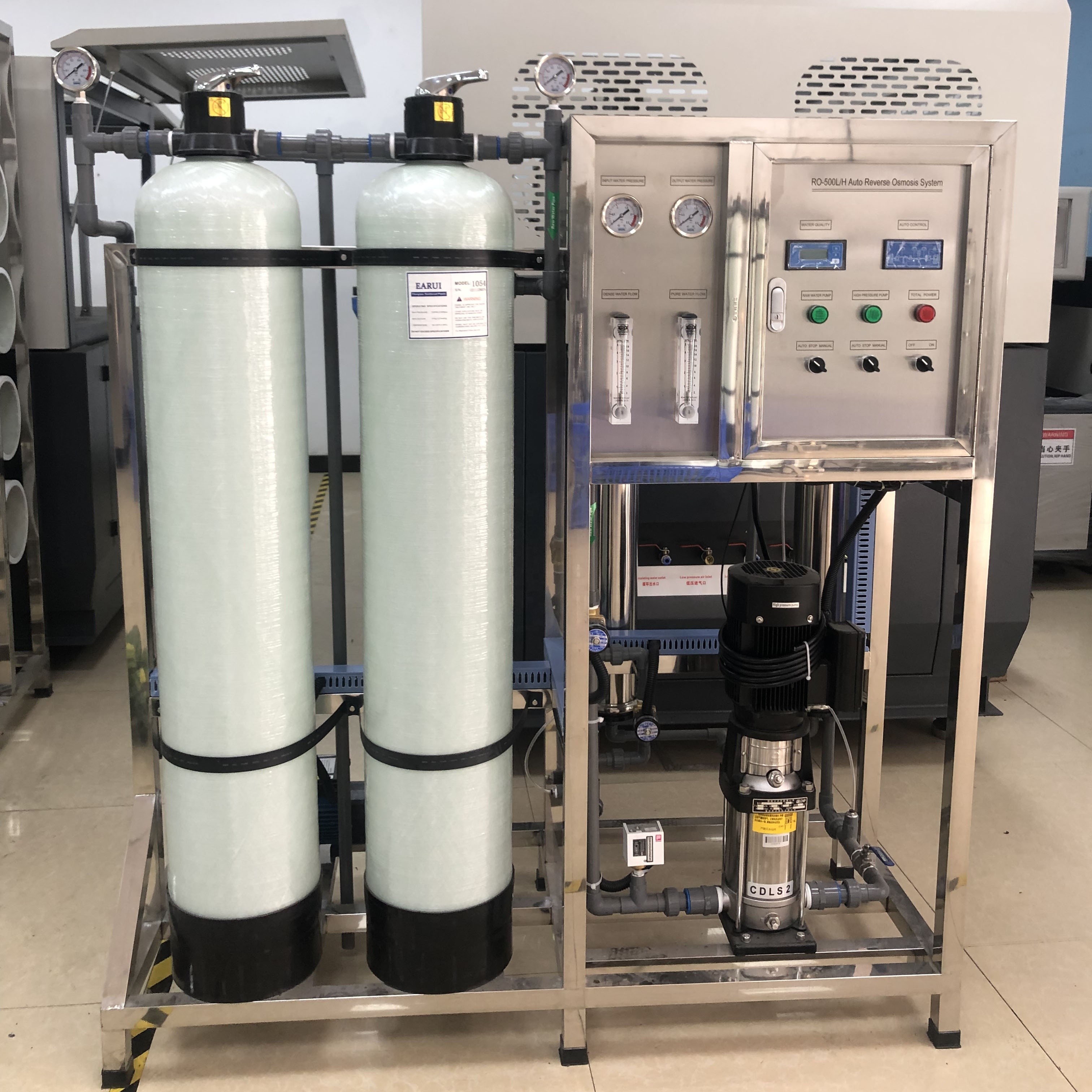 500L/H Industrial Reverse Osmosis Auto Water Treatment Filter Plant Small RO Purification Machine Filtration System