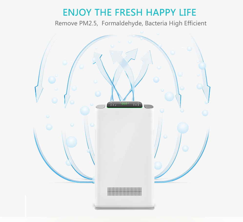 80W Pm2.5 Tuya Air Purifier 38m2 Intelligent Home Appliances