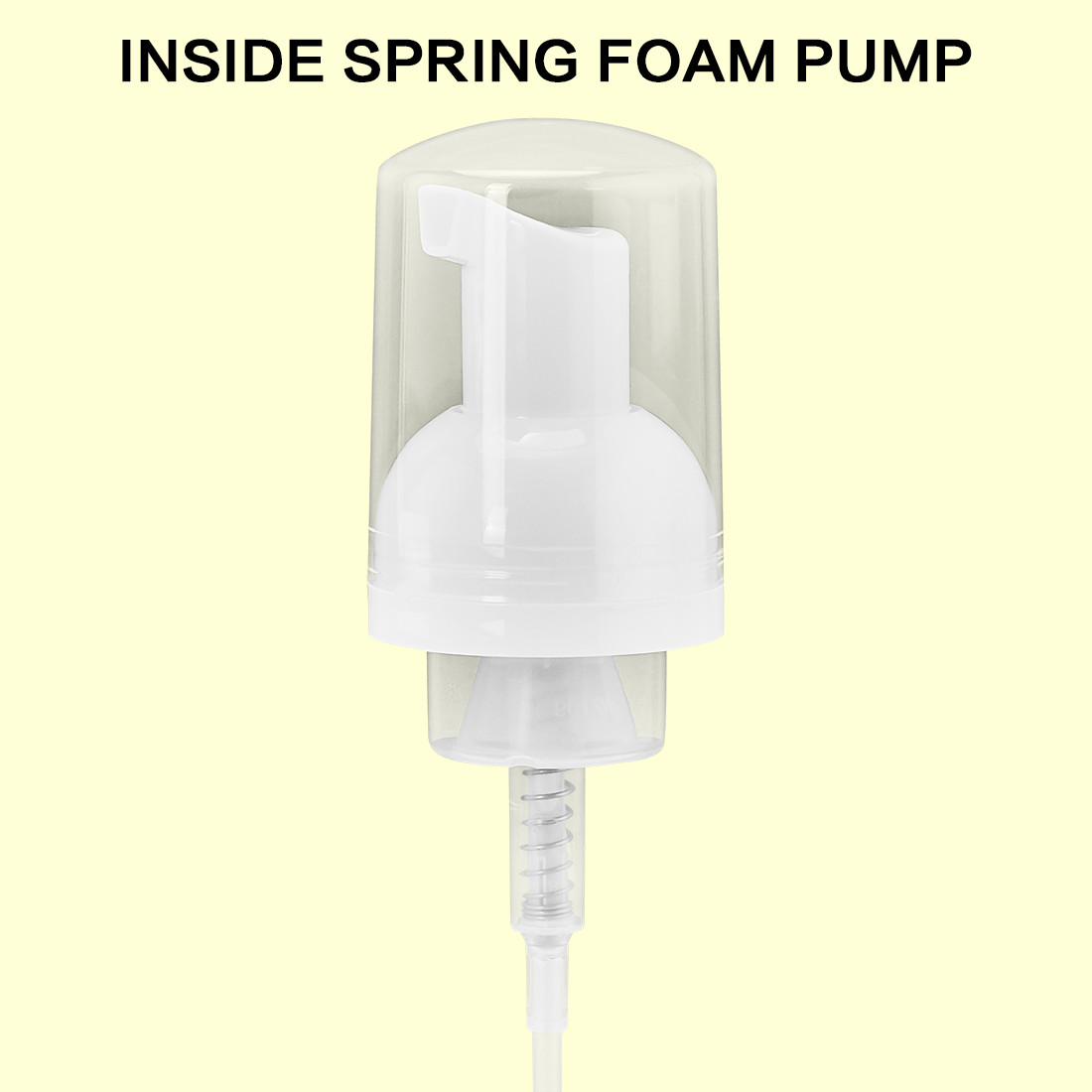 500ml Volume Body Cream Pump Bottle Head With PET Material