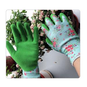 China Rubber Coated 15 Gauge Flower Knitting Children's Outdoor Use Gardening Gloves wholesale