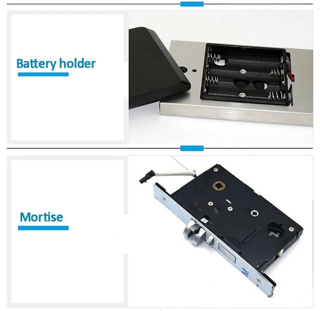 Zinc Alloy Electronic Security Hotel Swipe Card Door Locks