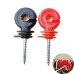 Screw In Electric Fence Insulators Ring Post Wood Pasture Garden Accessories