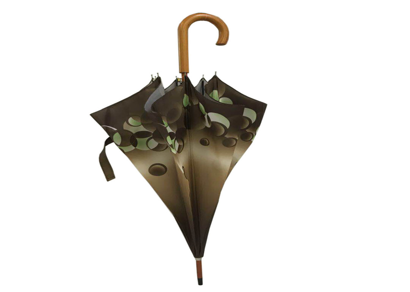 UV Protection Wooden Stick Umbrella , Classic Umbrella Wooden Handle