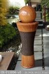 Thin Strip Club Scene Wood Rattan Effect Water Fountain