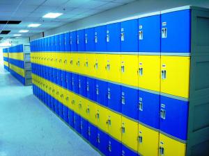 China Red School Lockers With Keyless Lock , Factory price plastic employee ABS lockers wholesale