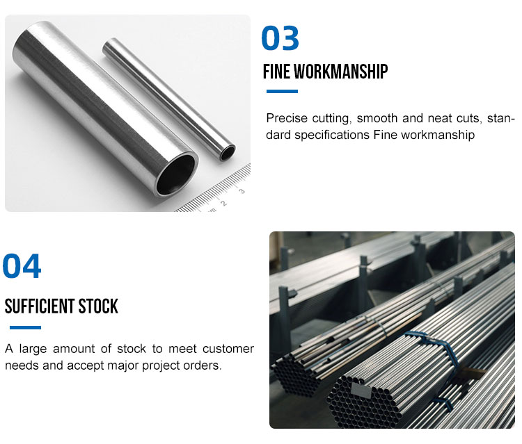 304 314 201 316 Round Stainless Steel Pipe SS Welded Pipe 2B 2K 4K Tube