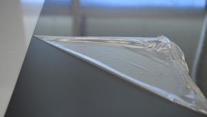 China LDPE 1000m 1200mm Protective Plastic Film For Metal Pre Coated Steel Coil Sheet wholesale