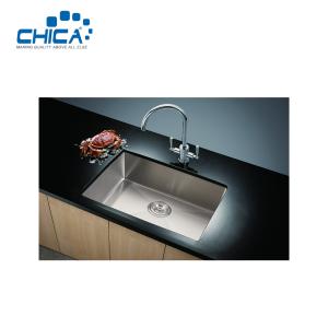 China Stainless Steel Press Kitchen Sink Topmount Kitchen Sink Single Bowl Kitchen Sink wholesale