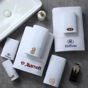 China White Durable Luxury Hotel Bath Towels Hotel Sheets And Towels wholesale