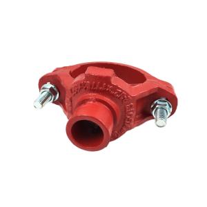 China UL Ductile Iron Pipe Fittings Fire Fighting Grooved Mechanical Tee wholesale