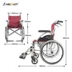 OEM 100KG Load Folding Light Weight Manual Wheelchair