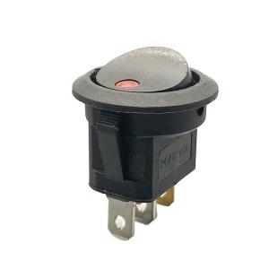 China Round 12V On Off Red LED Rocker Switch For Car / Boat on sale