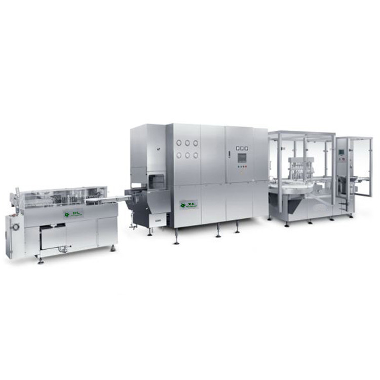 High Speed Liquid Filling, Stoppling, Cap Turning and Packaging Production Line of 50-500 Ml Sterile Eye Drop Bottles